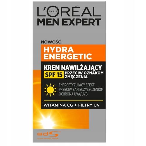 LOREAL Men Expert Hydra Energetic krem nawilżający SPF15 50ml na Arena.pl