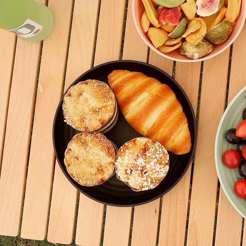 Talerz plastikowy wielorazowy 3szt Czarny na Arena.pl