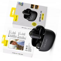 Słuchawki translator czarne TWS BW-08 AI tłumacz do Realme Pro Plus 5G