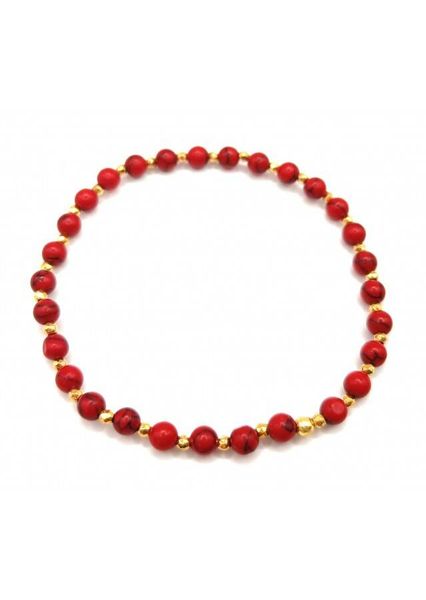 Bransoletka Jaspis czerwony 925 zdjęcie 1