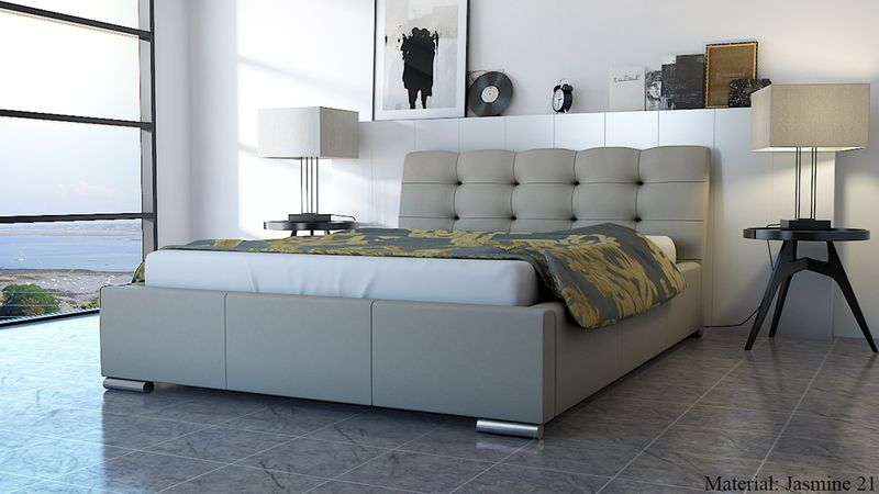 ŁÓŻKO DO SYPIALNI Z STELAŻEM I POJEMNIKIEM 120x200 FINO zdjęcie 7