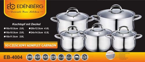 GARNKI EDENBERG JUMBO 10 ELE. [EB-4004] na Arena.pl