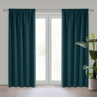 Zasłona na taśmie LOGAN 135x270 petrol