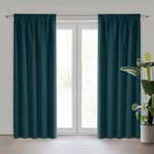 Zasłona na taśmie LOGAN 135x270 petrol