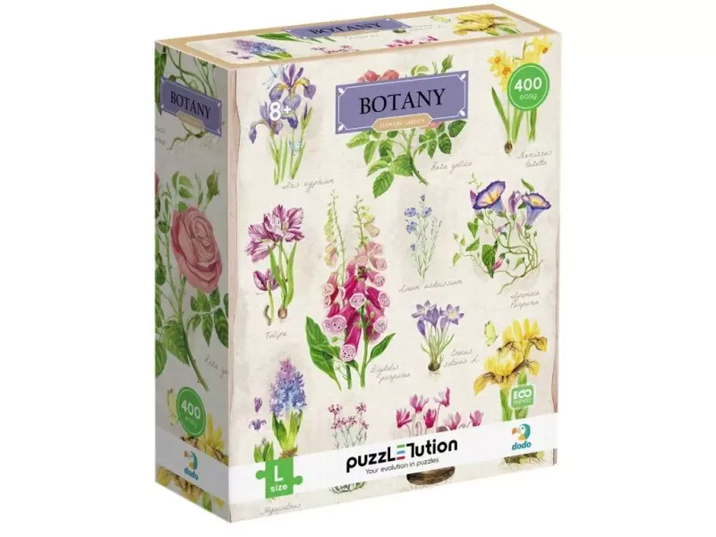 Puzzle 400 elementów. Botanika. Ogród kwiatowy zdjęcie 1