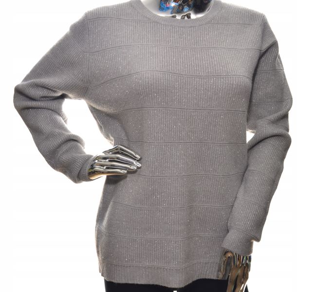 Stylowy damski sweter z błyszczącą nitką L / XL zdjęcie 2