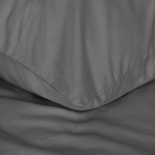 Pościel z satyny bawełnianej NOVA 180X200 70X80X2 stalowa na Arena.pl