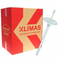 KOŁKI DO STYROPIANU 14 cm łączniki izolacji 200szt KLIMAS WKRĘT-MET