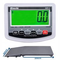 WAGA PLATFORMOWA Z NAJAZDEM DO 1,5T 1,5x2m 200g NAJAZDY 1500kg ELEKTRYCZNA