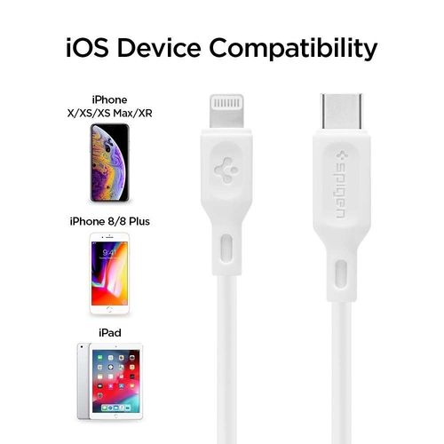 Kabel Spigen Essential C10CL MFI USB-C do Lightning 100cm White na Arena.pl