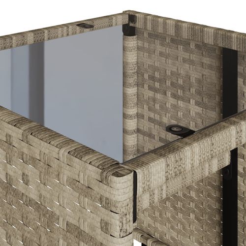 4-cz. zestaw wypoczynkowy do ogrodu, poduszki, jasnoszary na Arena.pl