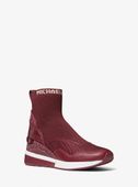 Michael Kors sneakersy na koturnie bordowy R36