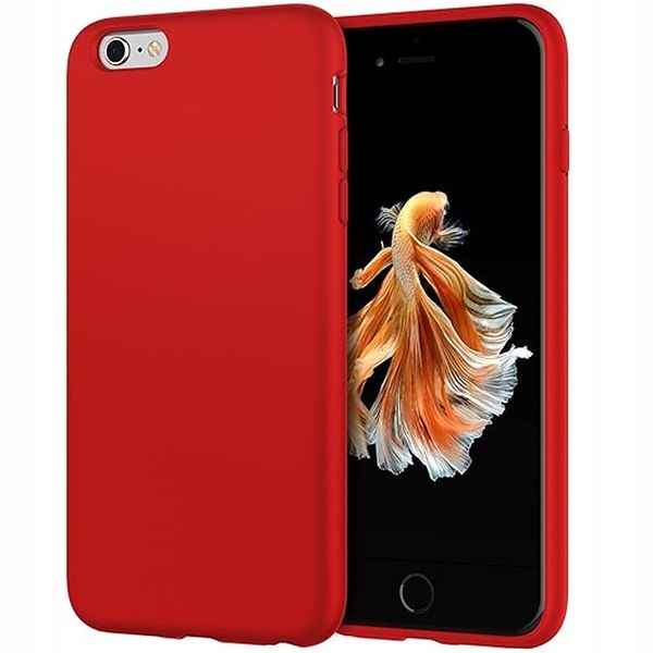 Etui Ochronne do iPhone 6S/6S Plus Silikonowe Czerwone zdjęcie 4