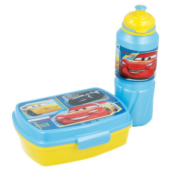 cars - lunchbox + bidon (530 ml) w torbie śniadaniowej na Arena.pl