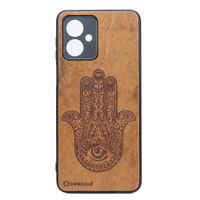 Drewniane Etui Bewood do Motorola G54 5G HAMSA IMBUIA