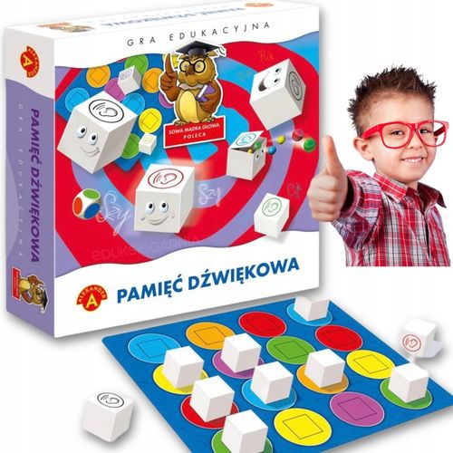 Zestaw Gra edukacyjna PAMIĘĆ DŹWIĘKOWA Alexander LOGOPEDIA, SŁUCH + OŁÓWEK na Arena.pl