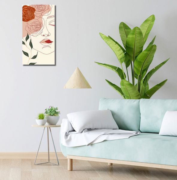 Obraz 30x60cm Beż i Twarz zdjęcie 2