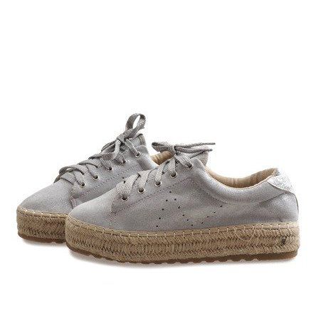 Szare espadryle sznurowane BB01 r.38 na Arena.pl