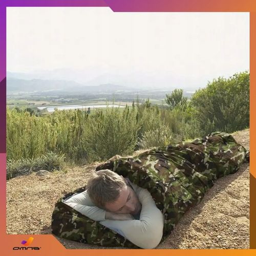 Śpiwór turystyczny dziecięcy dla dorosłych dziecka pod namiot ciepły kaptur na Arena.pl