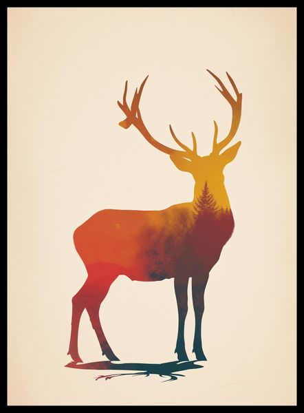Plakat 40x55cm Światło Leśnego Monarchy zdjęcie 2