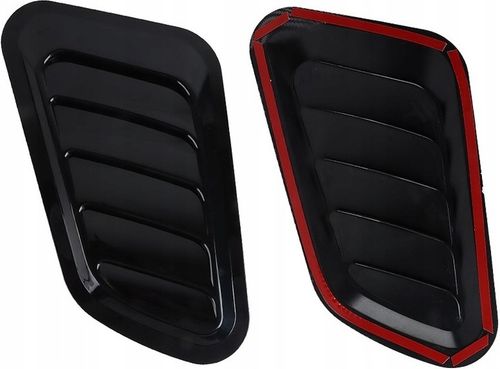 WLOTY POWIETRZA x2 NA MASKĘ ZDERZAK TUNING UNIWERSALNE CZARNE ATRAPA na Arena.pl