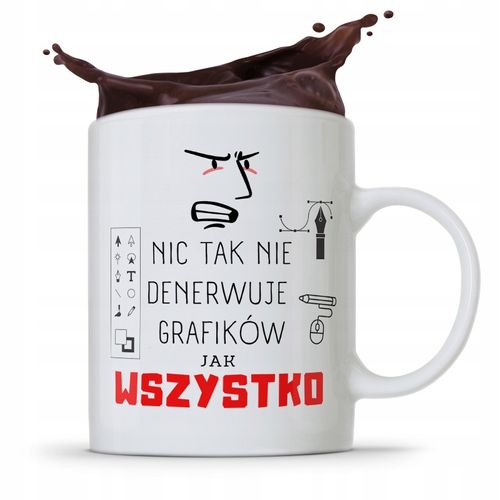 Kubek Prezent Dla Grafika Nic Tak Nie Denerwuje Z Nadrukiem Ze Zdjęciem na Arena.pl