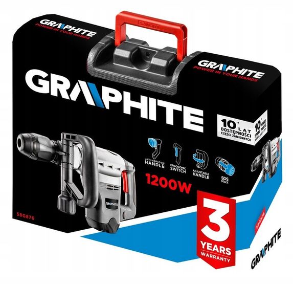 Młot wyburzeniowy 1200W 15J GRAPHITE zdjęcie 16