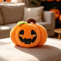 Halloweenowa pluszowa dynia-duch czarna, 23 cm Pumpkin smiley 17 cm