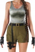 KOSTIUM LARA CROFT ARCHEOLOG POSZUKIWACZKA PRZYGÓD DAMSKA HALLOWEEN L