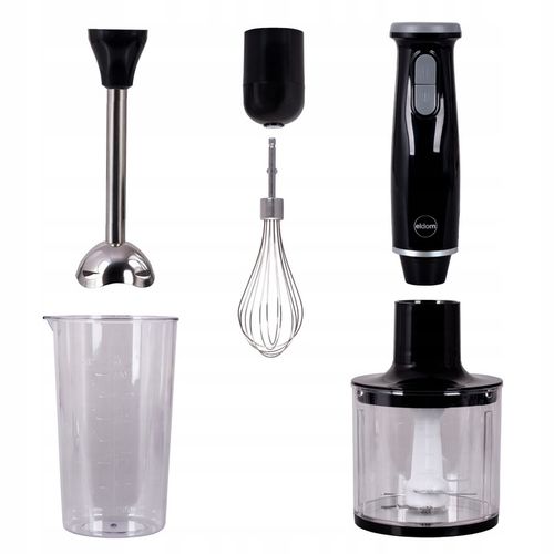Blender wielofunkcyjny ręczny rozdrabniacz zestaw mikser czarny Eldom na Arena.pl