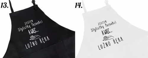 FARTUCH FARTUSZEK DLA STYLISTKI FRYZJERKI MANICURZYSTKI NA PREZENT na Arena.pl