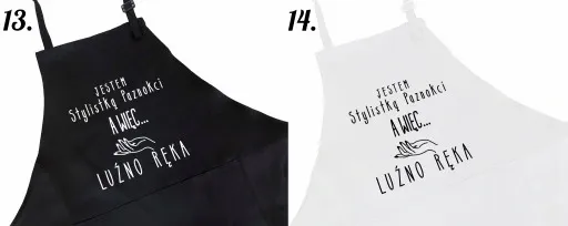 FARTUCH FARTUSZEK DLA STYLISTKI FRYZJERKI MANICURZYSTKI NA PREZENT zdjęcie 8