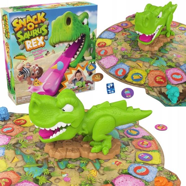 SPIN MASTER PRZEKĄSKA REXA SNACK-O-SAURUS REX GRA RODZINNA PLANSZOWA 5+ zdjęcie 1