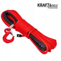 Lina syntetyczna Dyneema do wyciągarki 8 mm 24 m 6800 kg Kraft&Dele