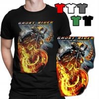KOSZULKA T-SHIRT MĘSKI WZORY DO WYBORU - GHOST RIDER FILMY SERIALE - XS