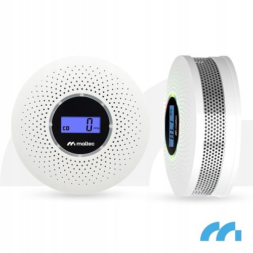 CERTYFIKOWANY CZUJNIK CZADU DYMU TLENKU WĘGLA SAFESENSOR BEZPRZEWODOWY 2w1 na Arena.pl