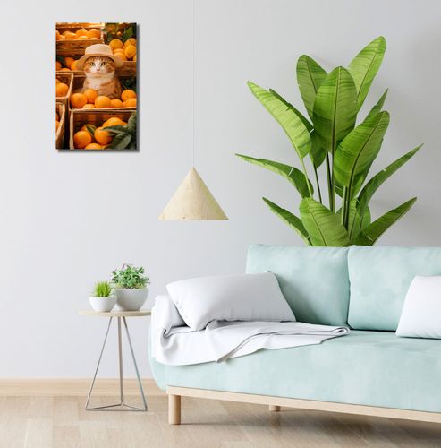 Obraz 30x50cm Kot w Pomarańczach na Arena.pl
