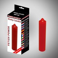 kinky candle  red low temperature  candle 20 cm