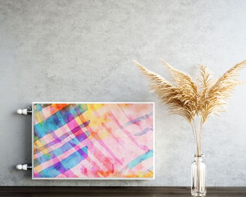 Maskownica MAGNETYCZNA Na Kaloryfer Akwarelowa Abstrakcja 100cm x 60cm na Arena.pl