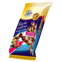 Tago Rurki waflowe z kremem o smaku czekoladowo-malinowym 150 g