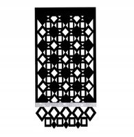 P4 Panel EKRAN nowoczesny stylowa firana ażur kwadraty glamur 60x130