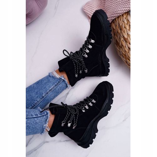 Damskie Botki Trapery Sergio Leone Czarne r.38 na Arena.pl