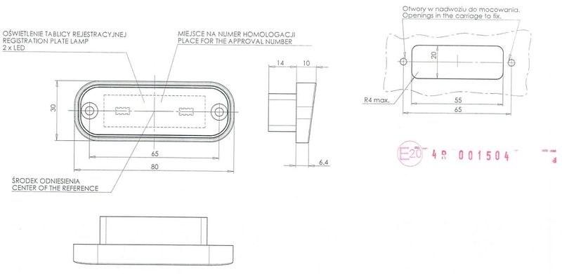 Lampa LED oświetlenia tablicy rejestracyjnej 982 zdjęcie 7