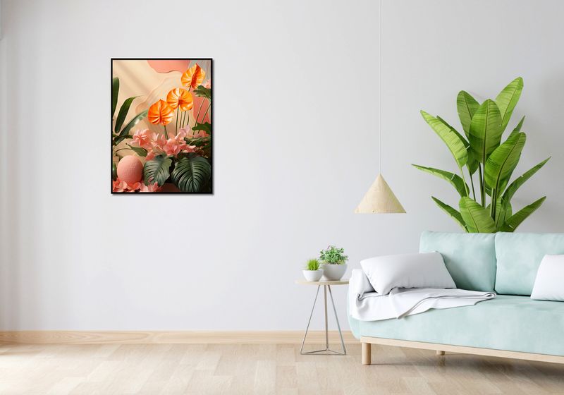 Plakat 60x80cm Pomarańczowy Raj zdjęcie 4