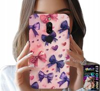 ETUI DO XIAOMI REDMI 8 - KOLOROWE WSTĄŻKI WSTĄŻKA WZORY + SZKŁO