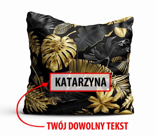 Poduszka Dekoracyjna KWIATY  z Twoim napisem K06 na Arena.pl