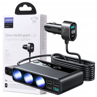 JOYROOM JR-CL06 MULTI-PORT USB CAR CHARGER PD154W/QC3.0 BLACK