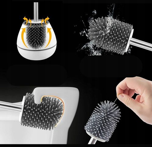 Silikonowa antybakteryjna szczotka do WC + GRATIS na Arena.pl