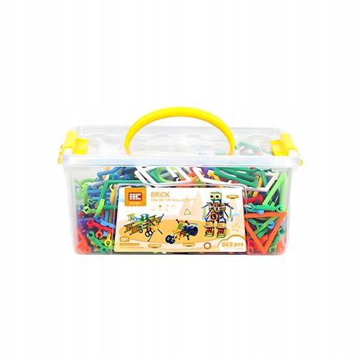 Klocki Małych Geniuszy Słomki Konstrukcyjne 869 el Edukacyjne Dla Dzieci na Arena.pl