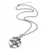 Naszyjnik Wisiorek Pentagram Kozioł Łeb Głowa Anarchia BAPHOMET Goth Amulet